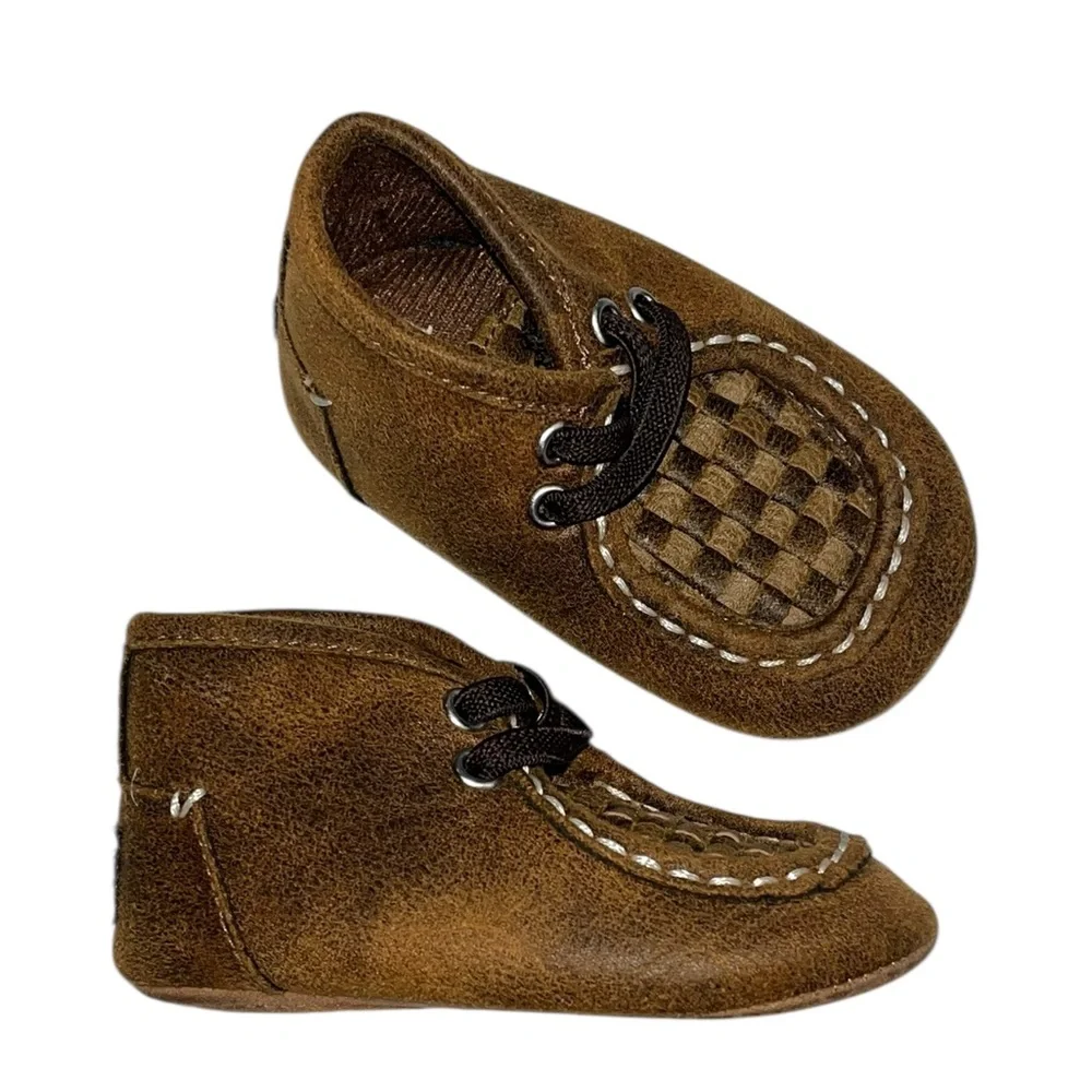 Twister‎ Baby Buckers Carson Brown Chukka Shoes - Infant Size 3